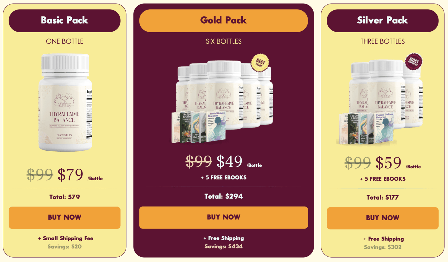 thyrafemme balance packages